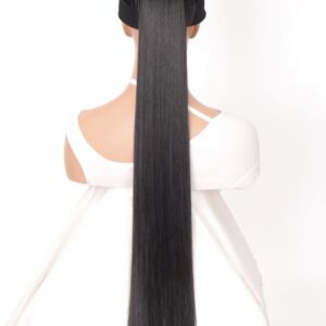 🖤 Sirge Clip-in hobusesaba – Must 70 cm