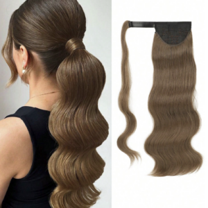 Laineline clip in hobusesaba, Chocolate Melt – 46 cm