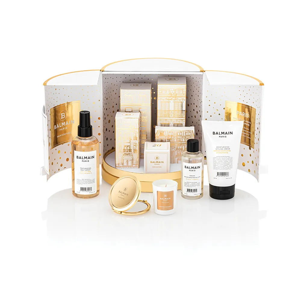 Balmain Hair Couture Cristmas Gift Calendar Gold & White Medium