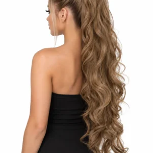 BOMELLE Loose Curl Claw Clip #60 heleblond lokkis hobusesaba pikendus naise juustes