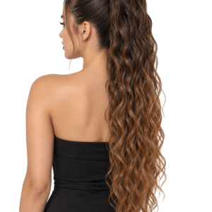 Bomelle Drawstring Ponytail Ocean Wave #1B/30