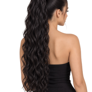 Bomelle Drawstring Ponytail Ocean Wave #1B